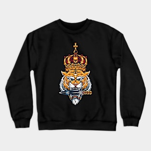 Tiger King Knife In Mouth Crewneck Sweatshirt